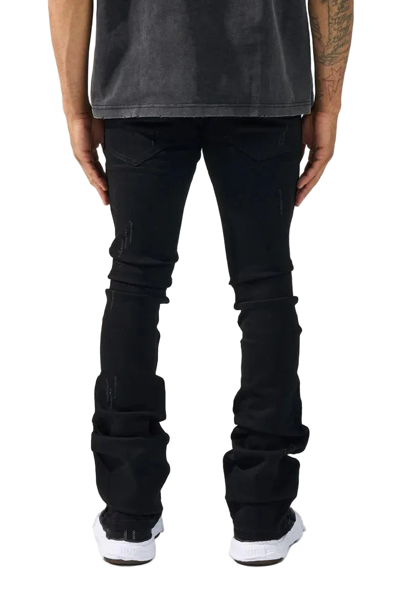 Serenede “Noir7” Stacked Jeans
