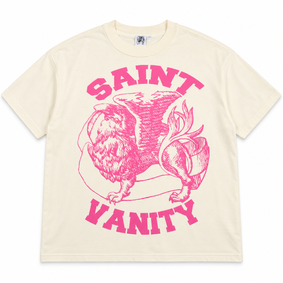 Saint Vanity Griffin Tee CREAM PINK
