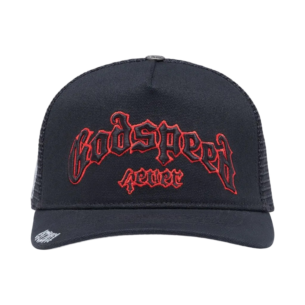gs forever trucker hat (BLACK/RED)
