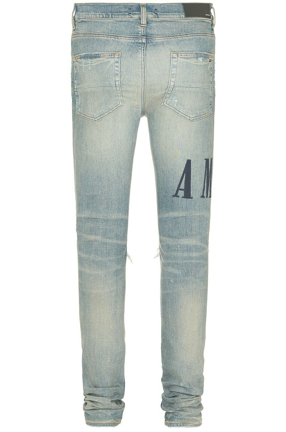 Amiri Denim Applique Logo Jean in Clay Indigo