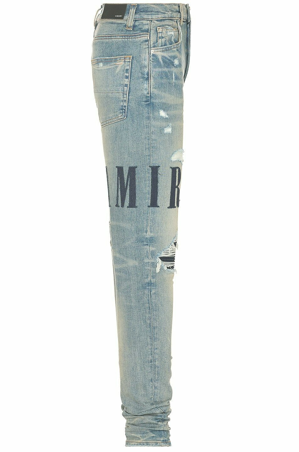 Amiri Denim Applique Logo Jean in Clay Indigo