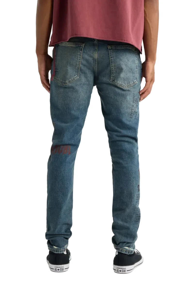 Van Winkle Billy Blue Skool Skinny Jeans