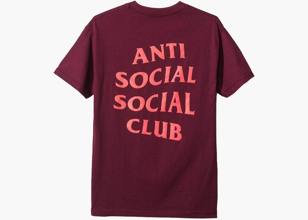 Anti Social Social Club Maroon T-shirt