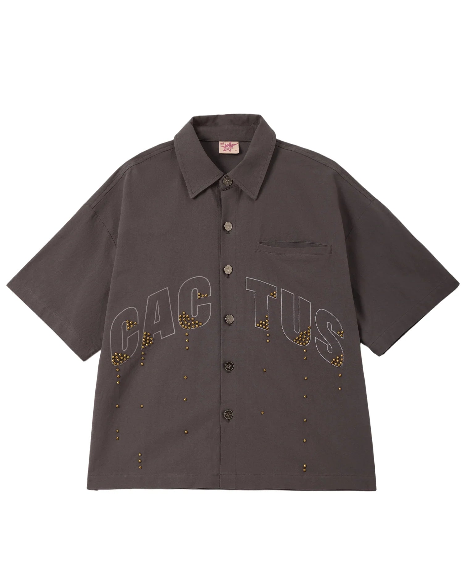 Cactus Stud Drip Button Up