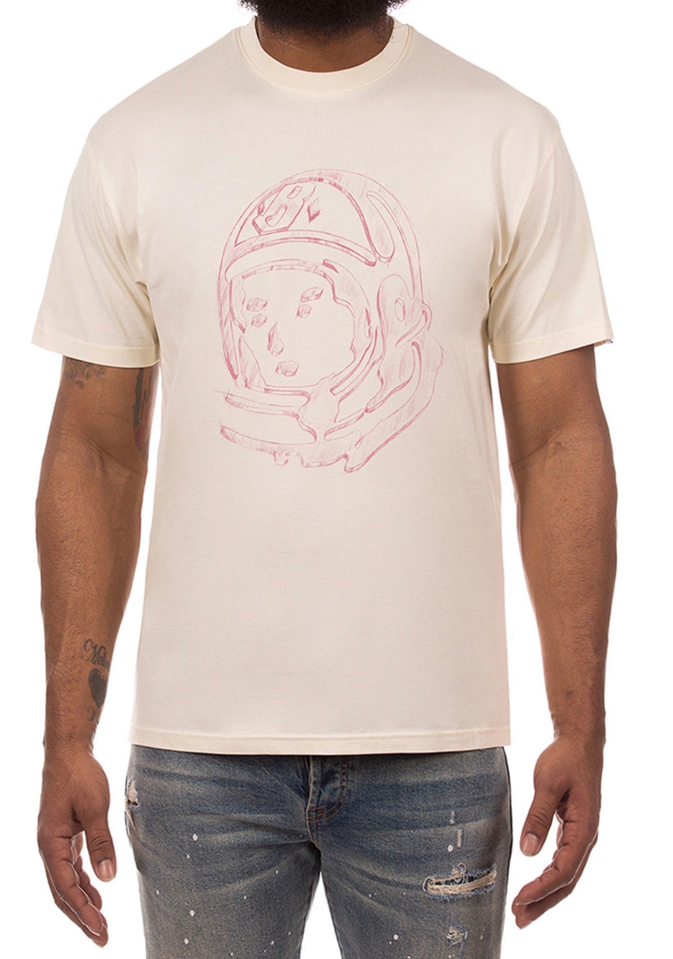 Billionaire Boys Club BB Helmet Sketch SS Tee 'ECRU'