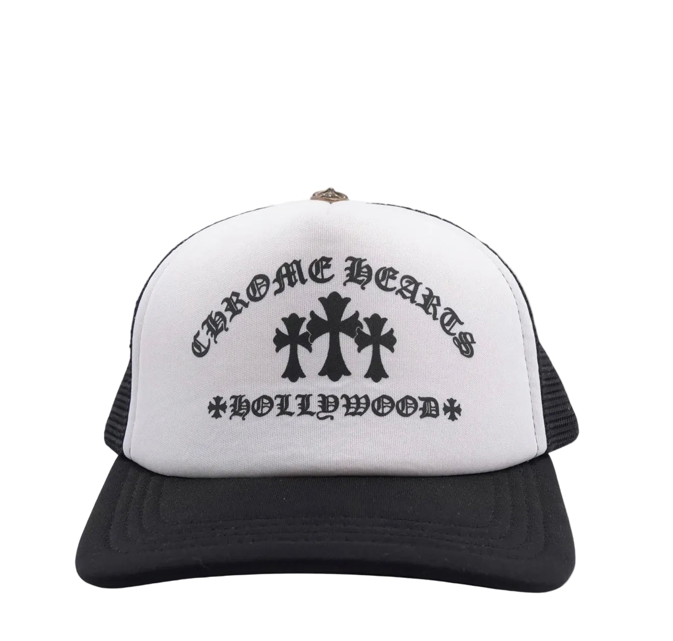 Chrome Hearts King Taco Trucker Hat Black/White
