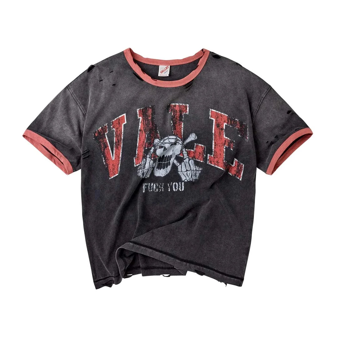 Vale Forever Big Brother Ringer Tee Black