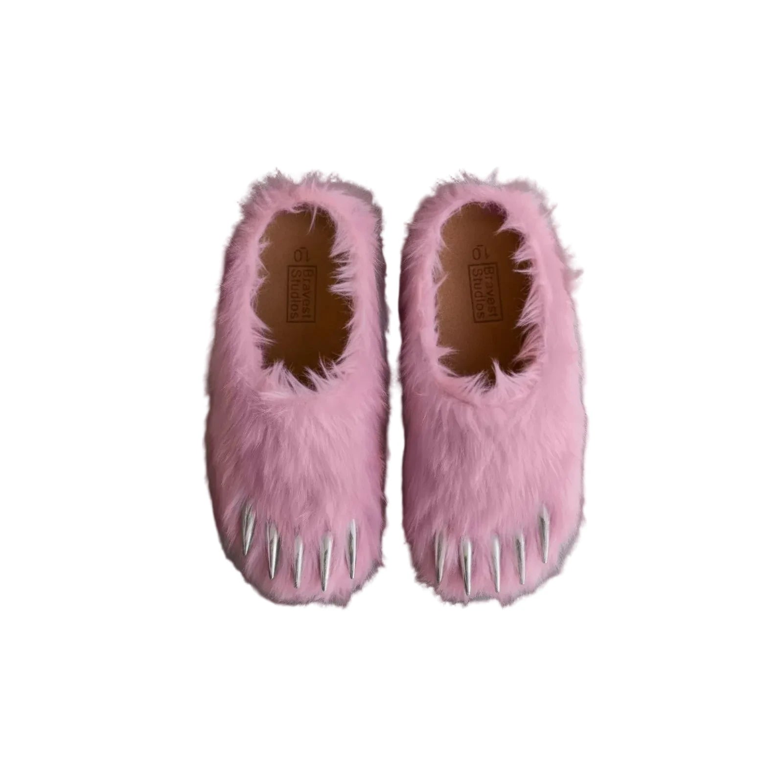 Pink Bear Claw Mules