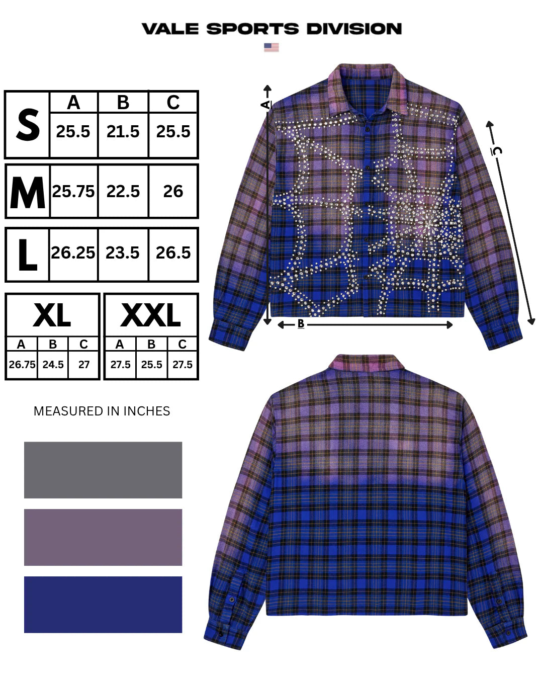 BLUE INFERNO FLANNEL