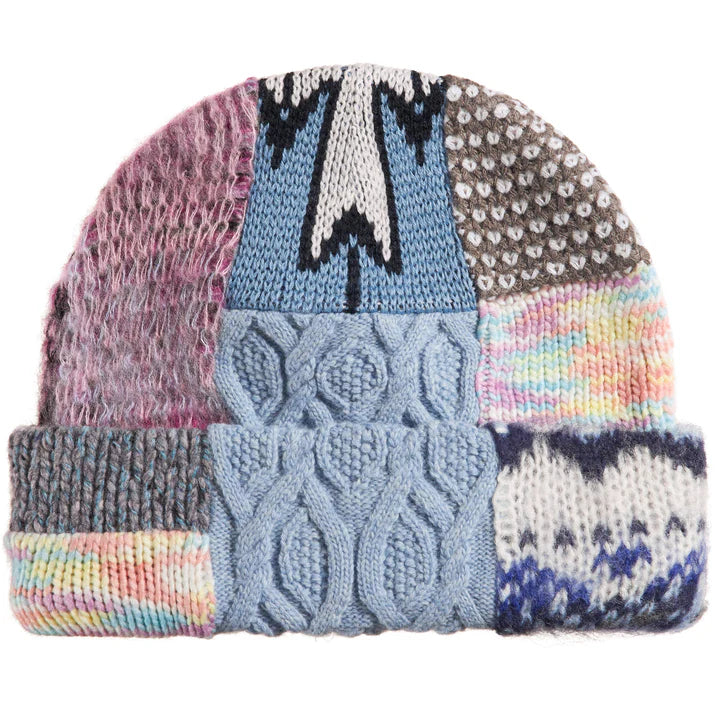 PATCHWORK BEANIE 'LIGHT BLUE' SS26