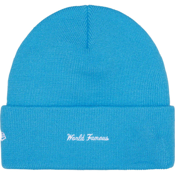 Supreme x New Era Box Logo Beanie (FW25) CYAN