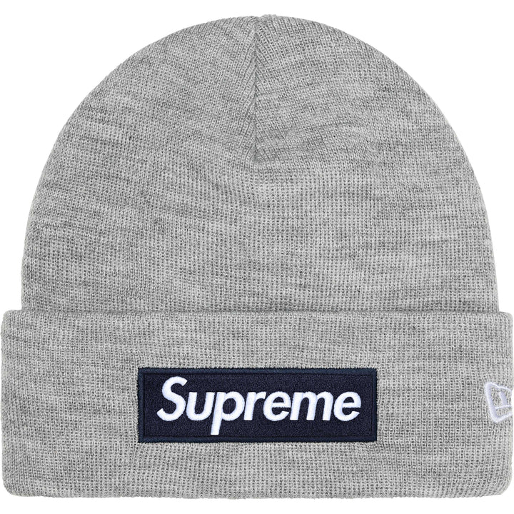 Supreme x New Era Box Logo Beanie (FW25) HEATHER GREY