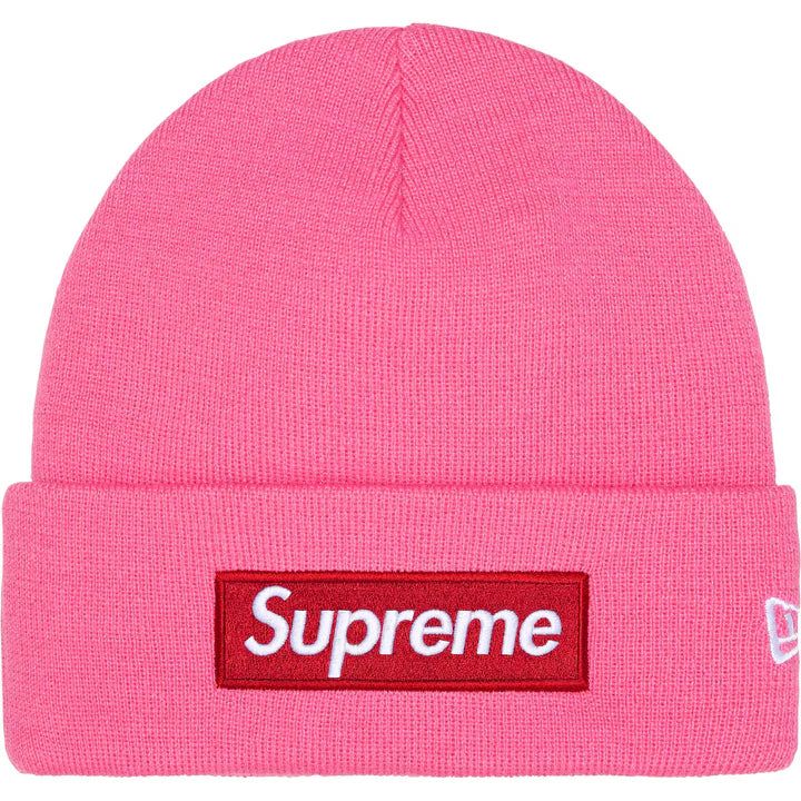 Supreme x New Era Box Logo Beanie (FW25) MAGENTA