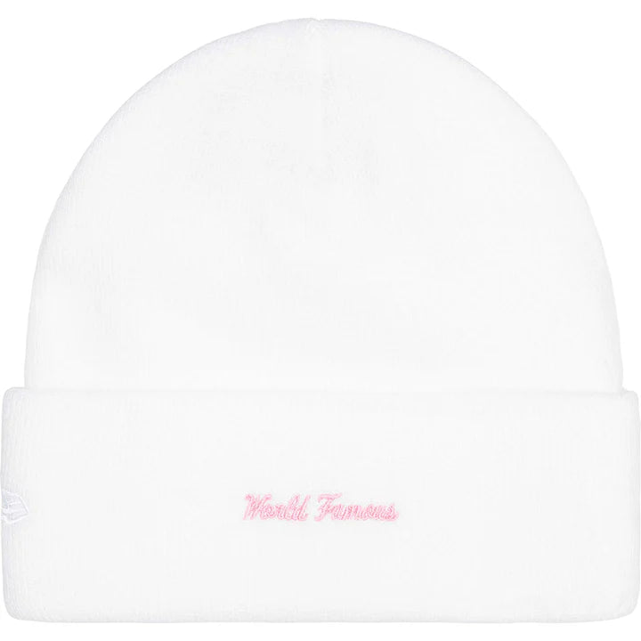Supreme x New Era Box Logo Beanie (FW25) WHITE