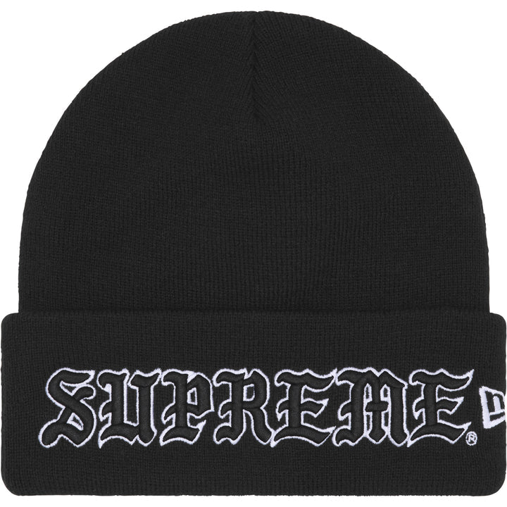 New Era Old English Beanie BLACK