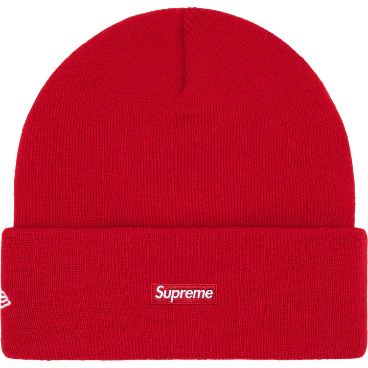 New Era Old English Beanie RED