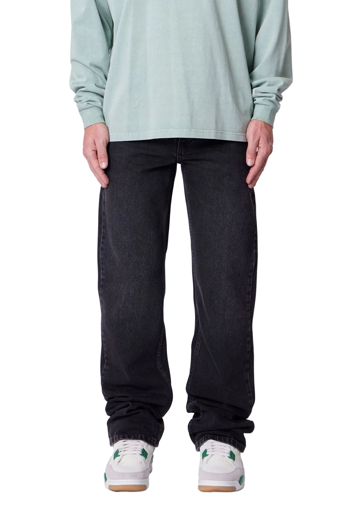 BOOTCUT DENIM STONE WASH BLACK