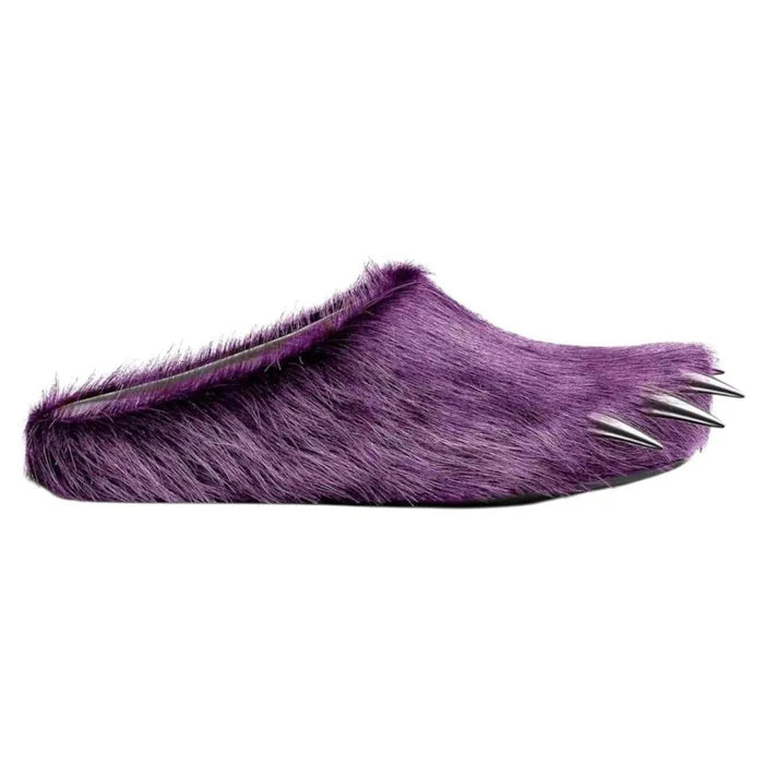 Purple Bear Claw Mules