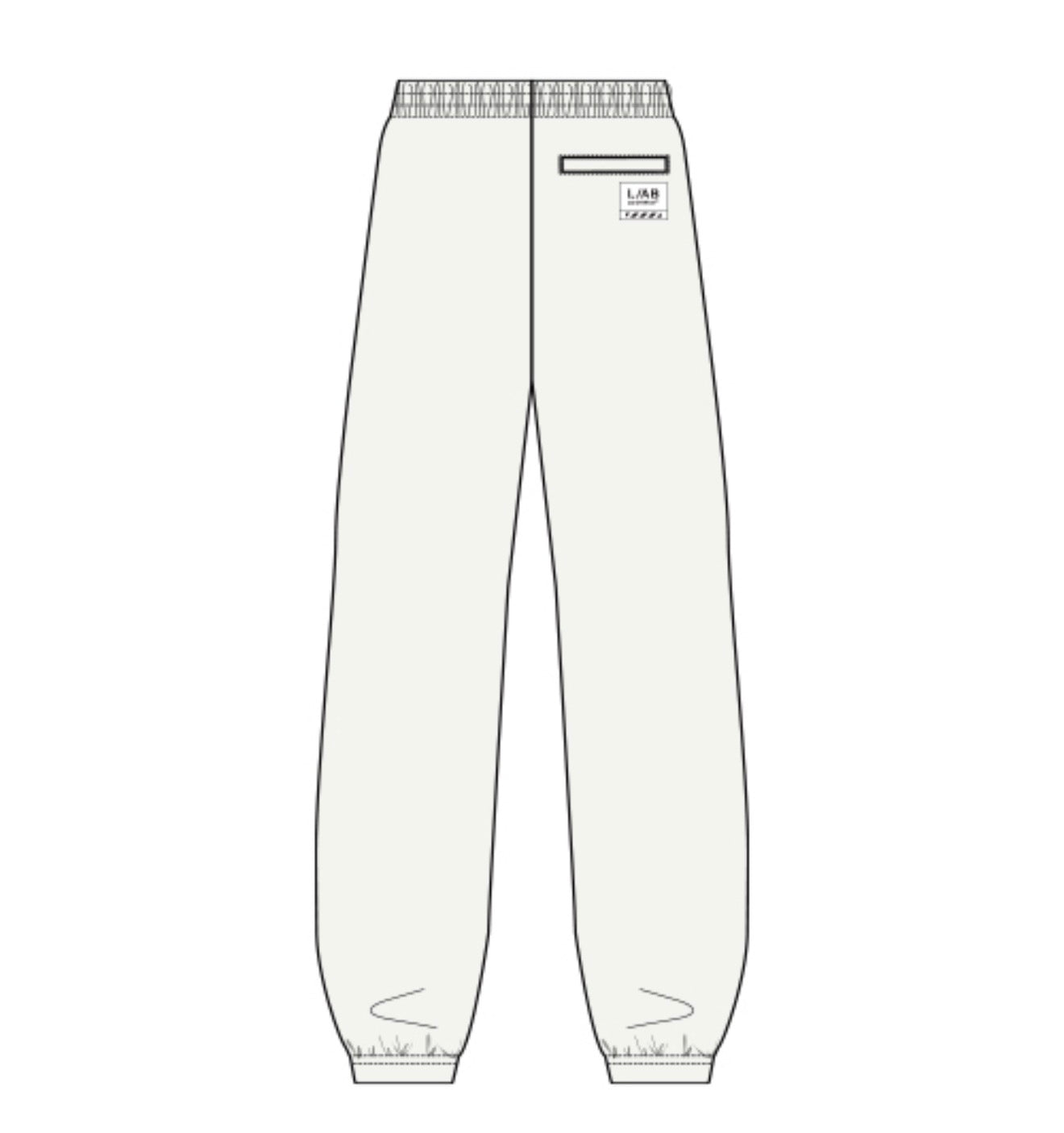 L/AB c/o Off-White Men's Diagonal Joggers 'white'