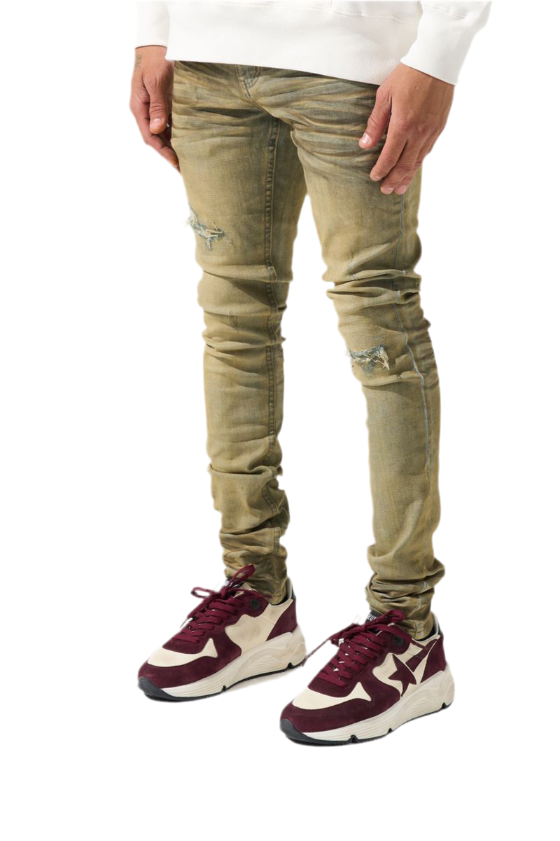 MOCHA FITTED JEANS