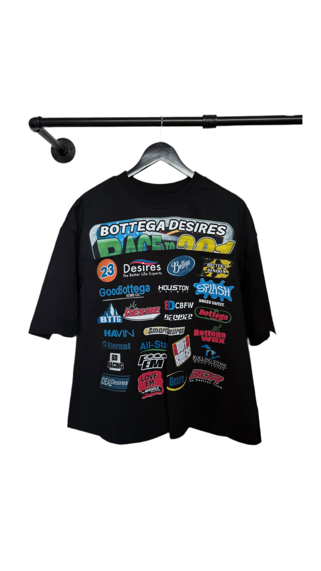Bottega Desires Race T-Shirt Black