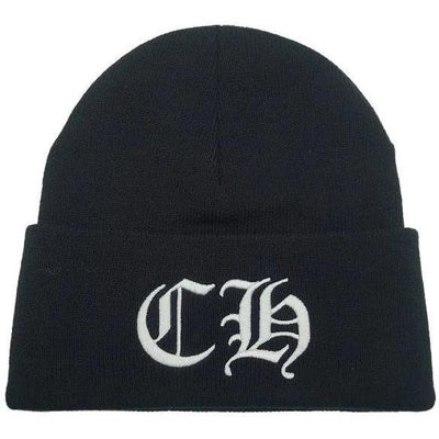 Chrome Hearts logo-embroidered beanie hat