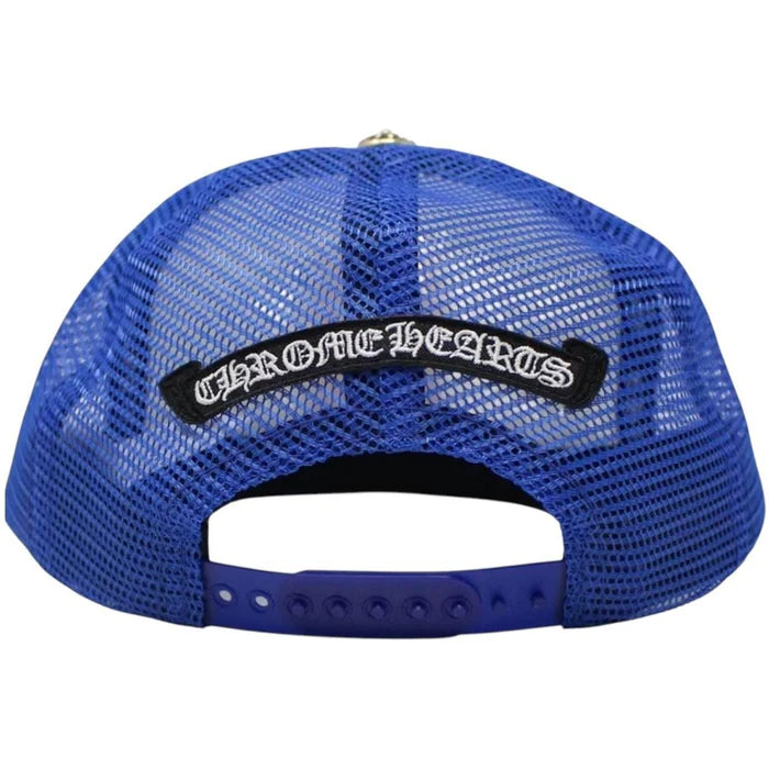 Chrome Hearts Eyechart Trucker Hat Blue/White/Red