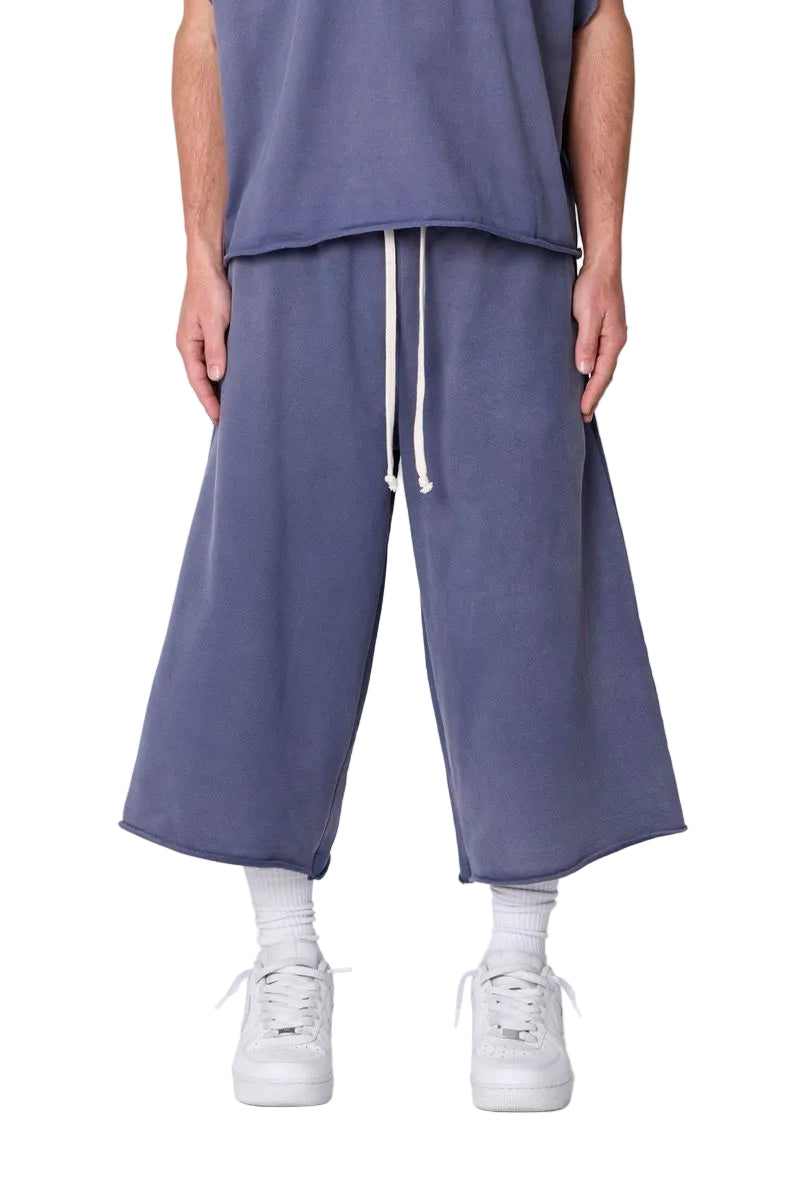 Extra Long Sweatshorts - Washed Navy