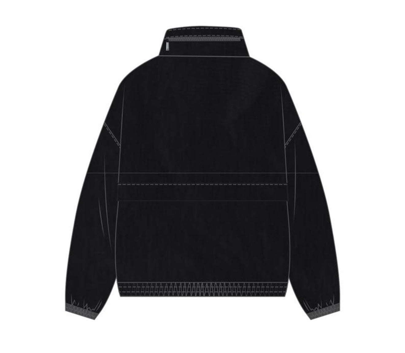 L/AB REFLECTIVE DIAG WINDBREAKER BLACK JACKET