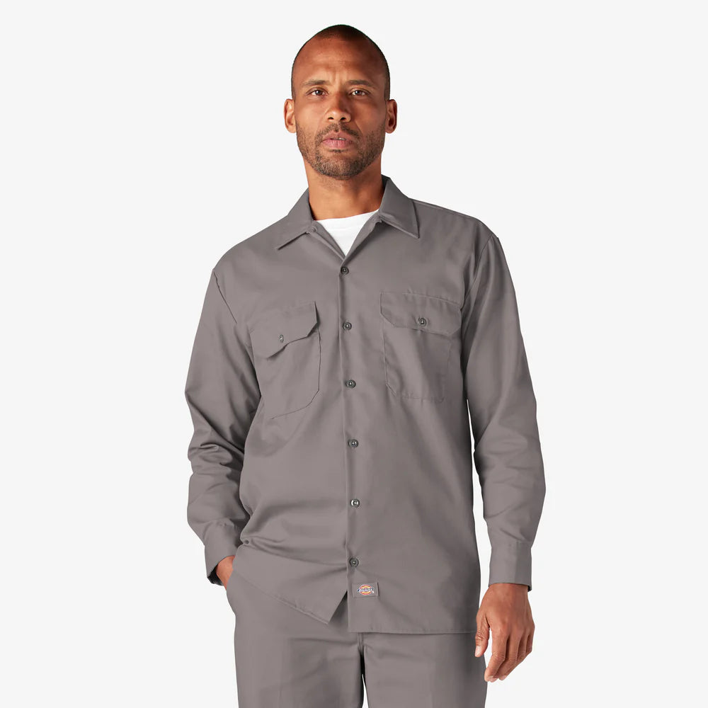 Long Sleeve Work Shirt (Silver)
