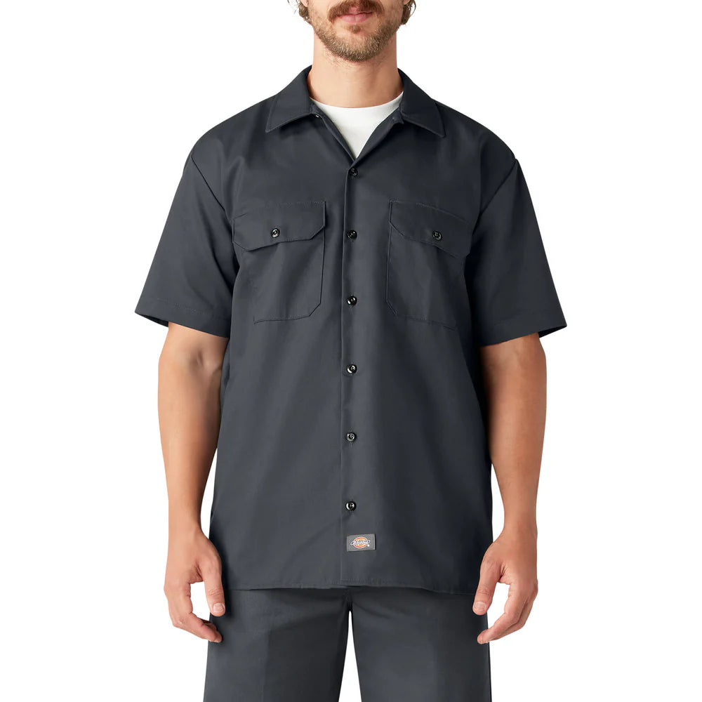 Short Sleeve Work Shirt ( Charcoal Gray )