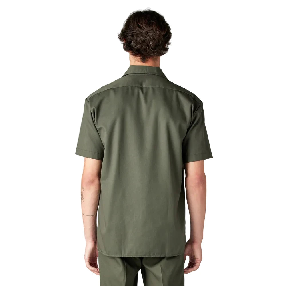 Short Sleeve Work Shirt ( Olive Green)