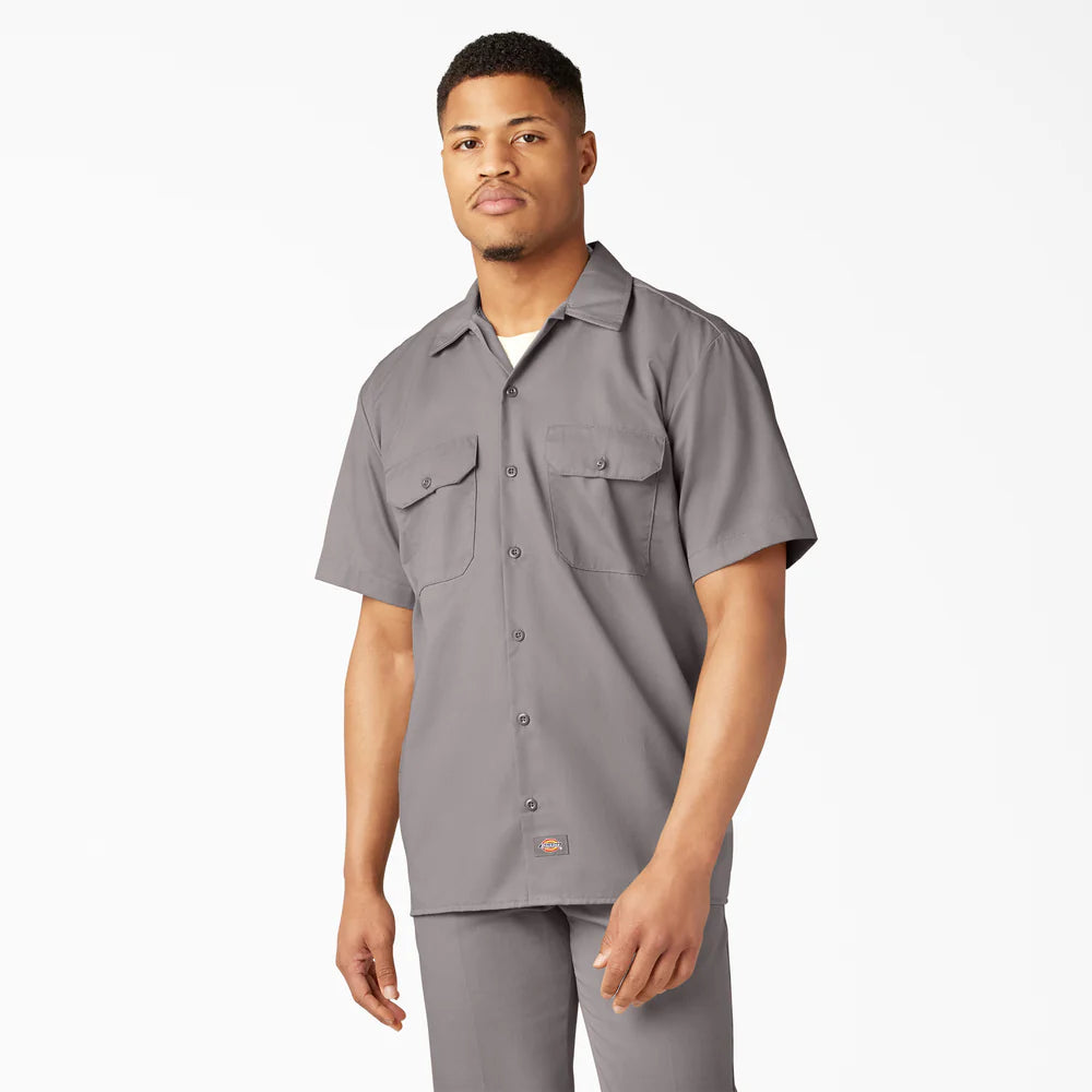 Short Sleeve Work Shirt ( Silver)
