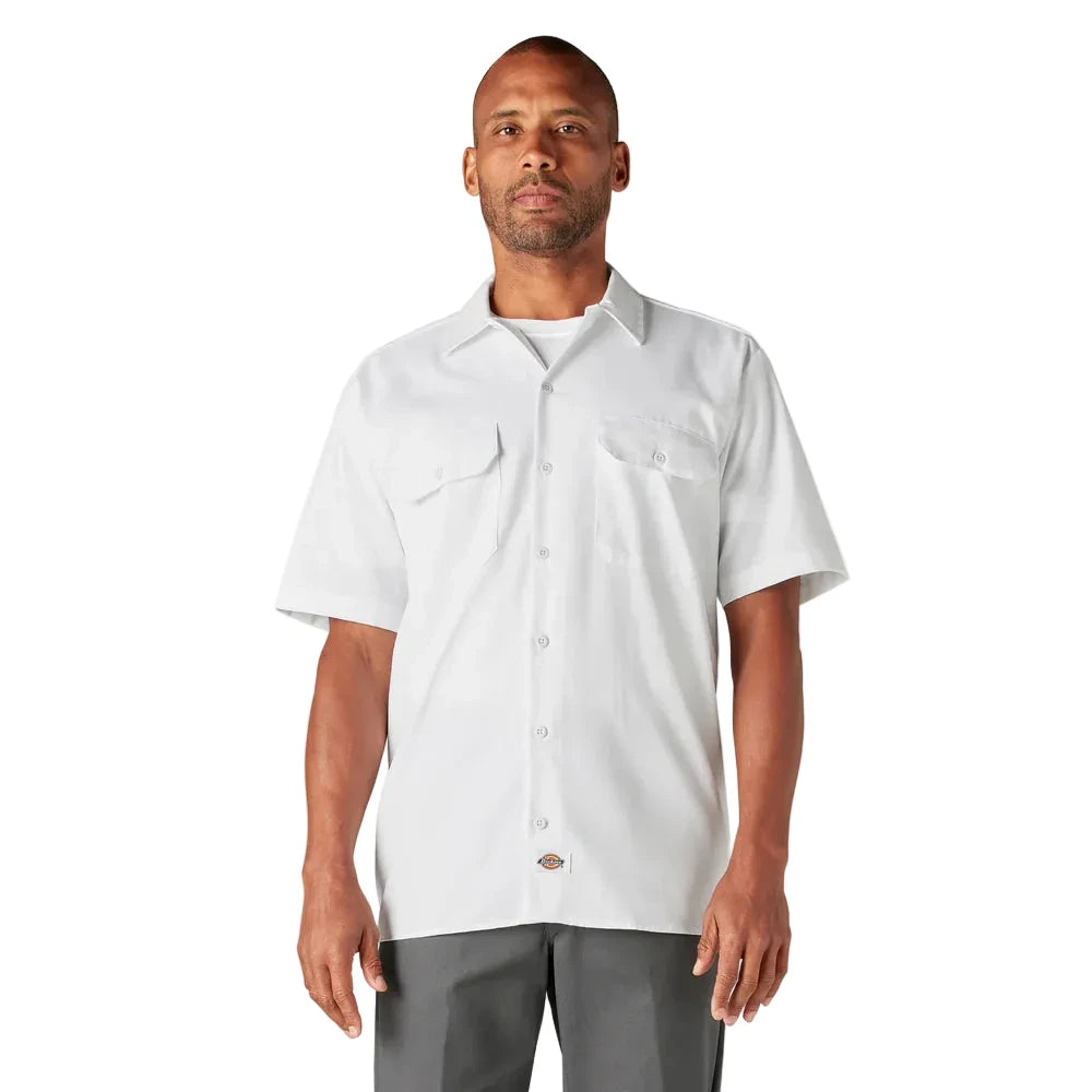 Short Sleeve Work Shirt ( White )