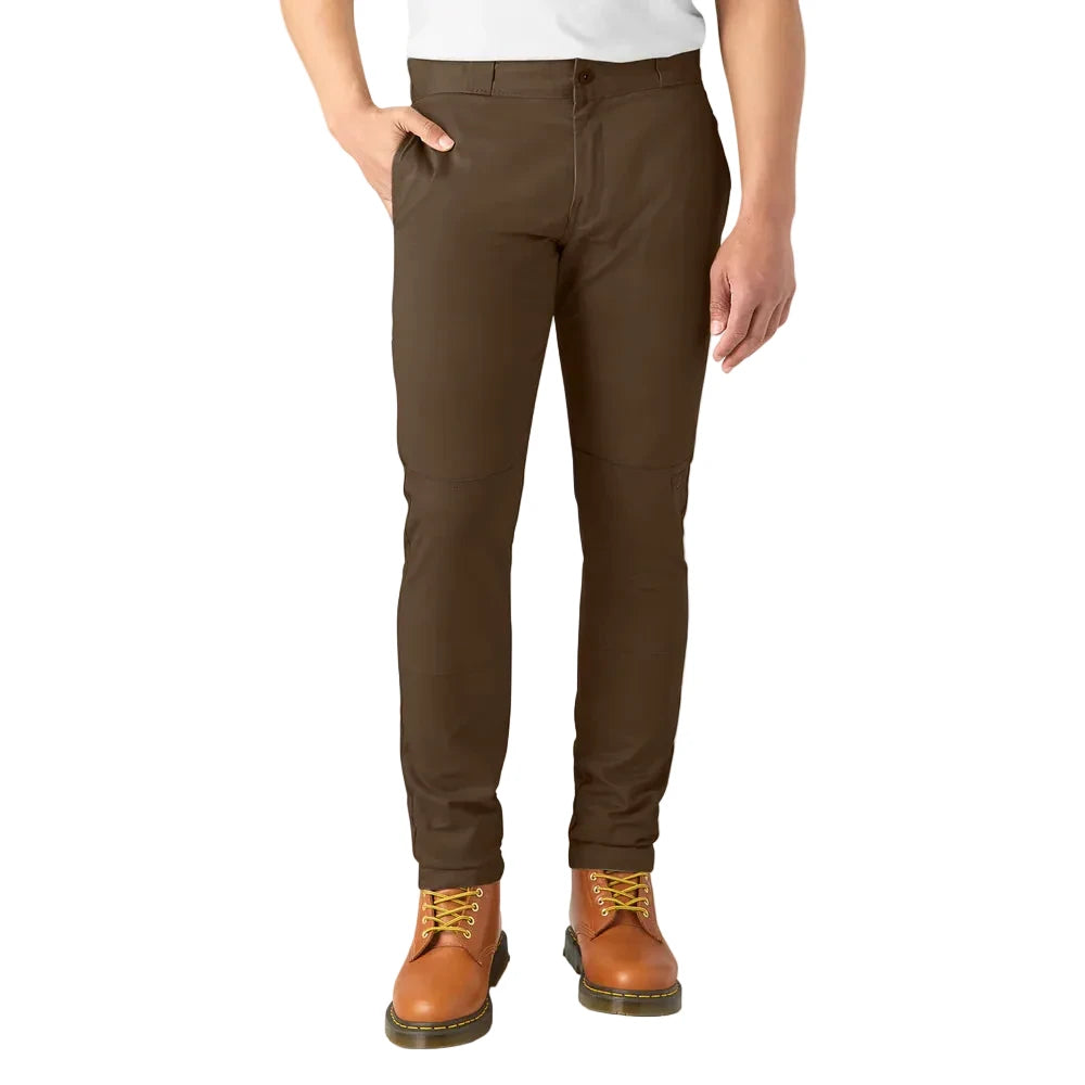FLEX Skinny Fit Double Knee Work Pants ( Timber Brown )