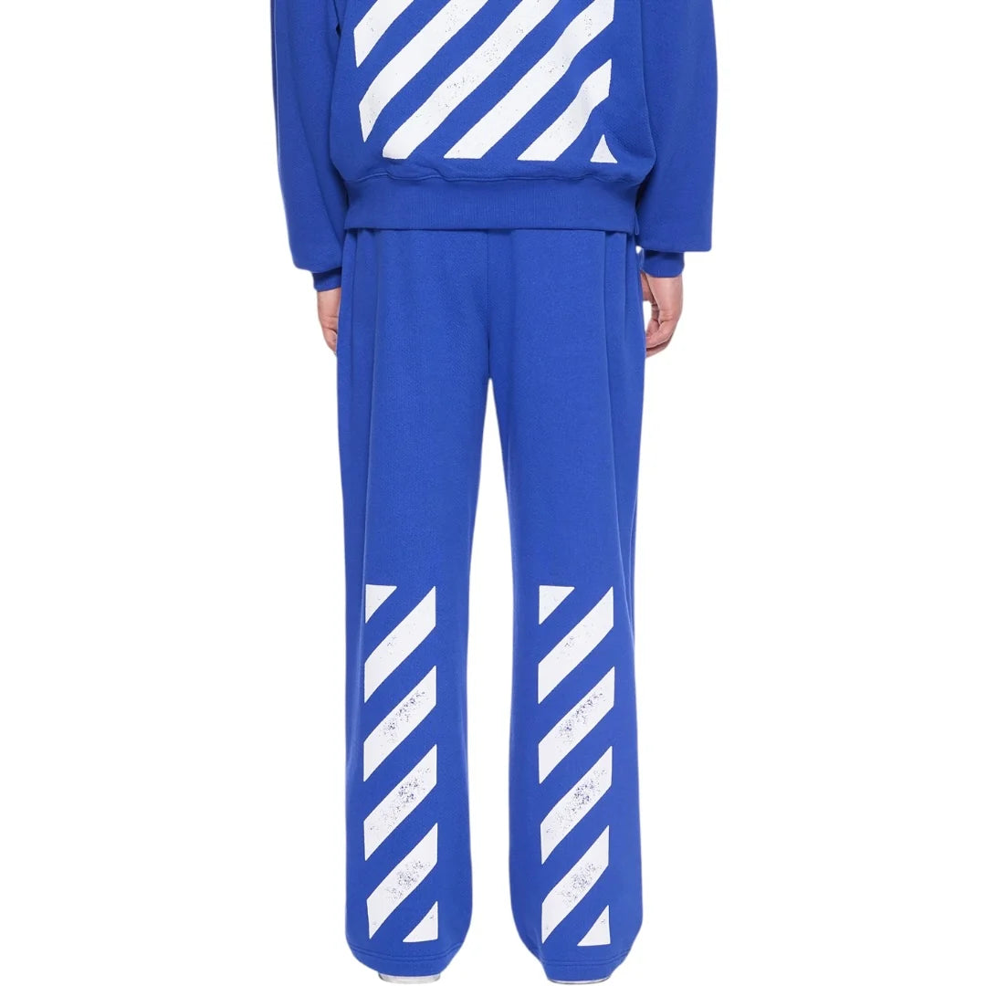 L/AB Off-White 'Core Diagonal' RELAXED SWEATPANTS (COBALT BLUE)