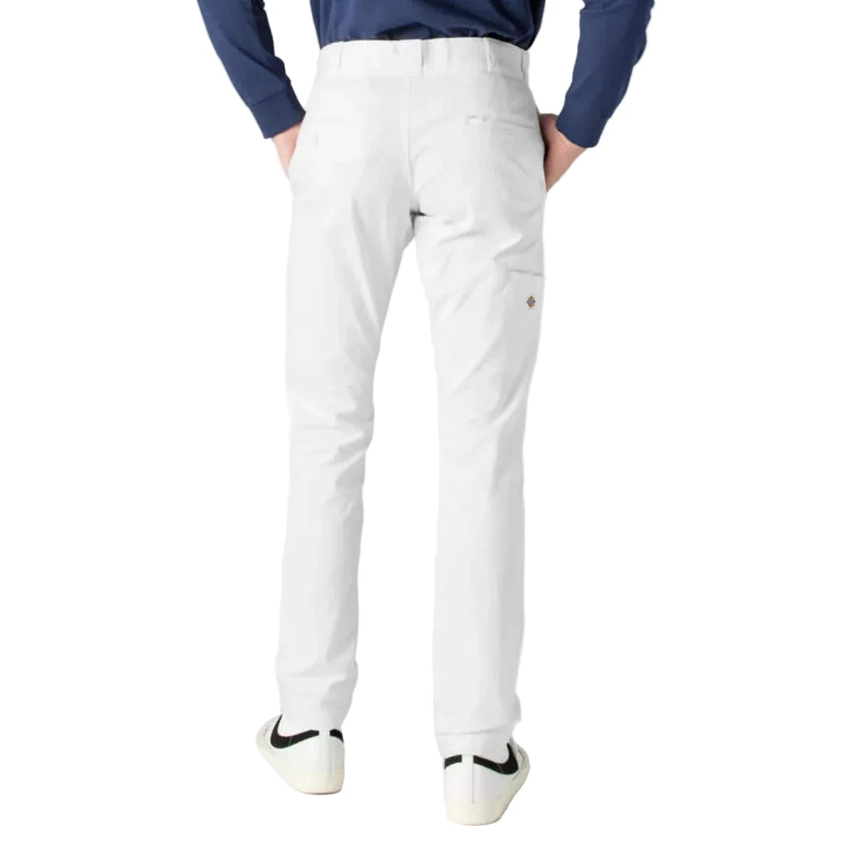 FLEX Skinny Fit Double Knee Work Pants ( White )