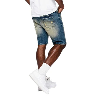 Anom Obisadan Denim Short (Vintage Blue)