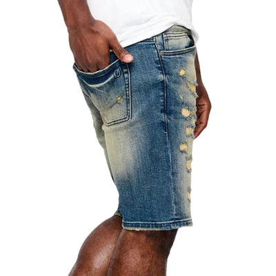Anom Obisadan Denim Short (Vintage Blue)