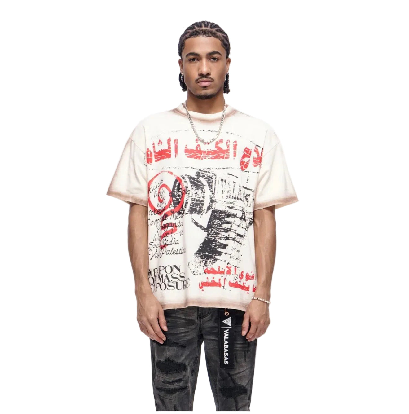 weapons short sleeve Tee cream