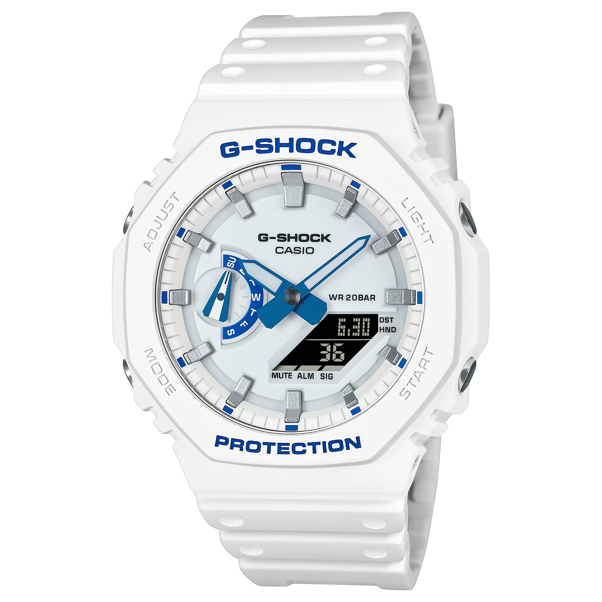 G-Shock GA700HDS-7A White & Blue Analog & Digital Watch