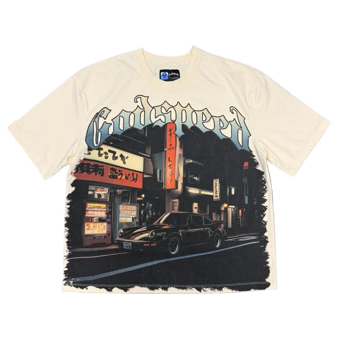 Pit Stop Tokyo T-Shirt (Bone)