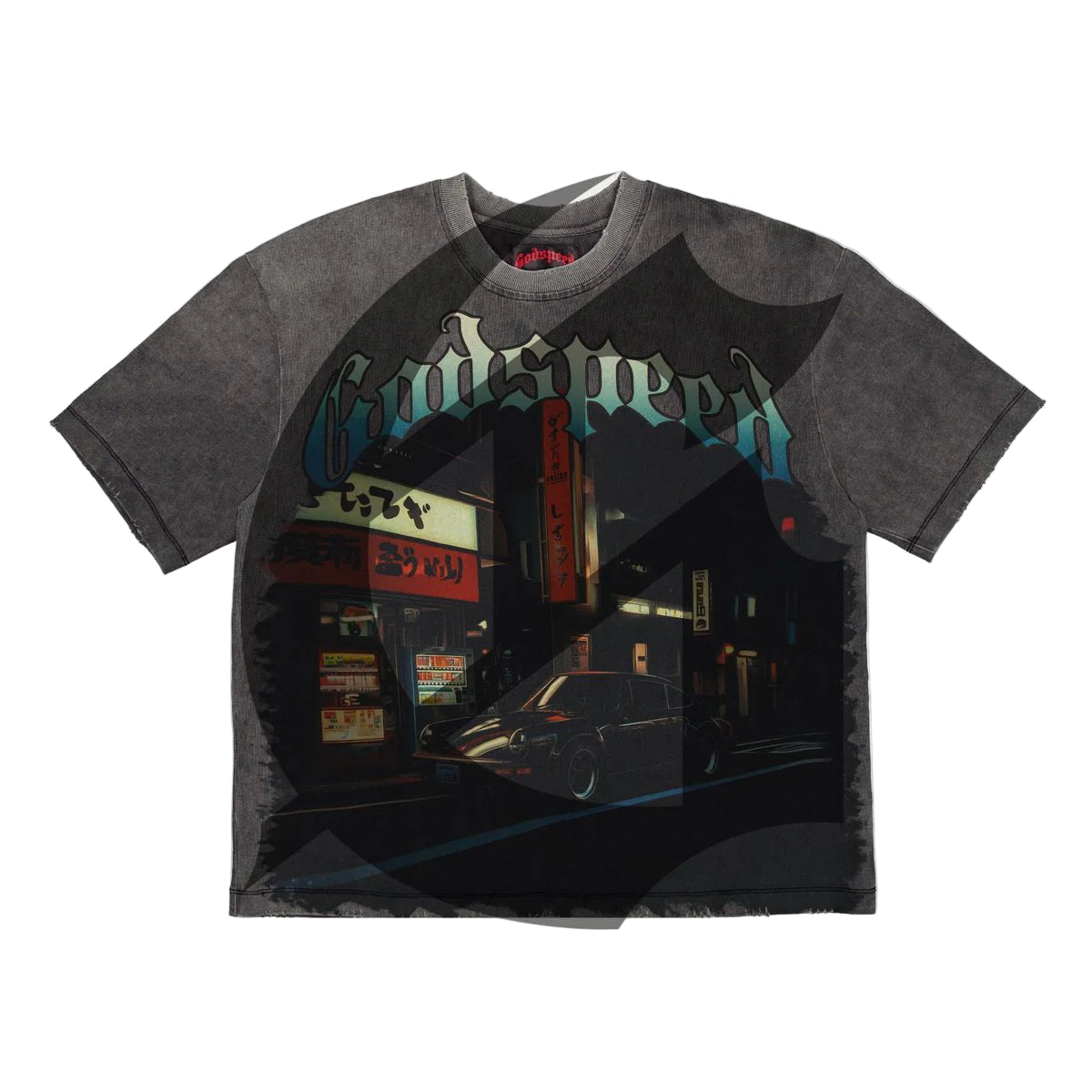Pit Stop Tokyo T-Shirt (Grey Wash)