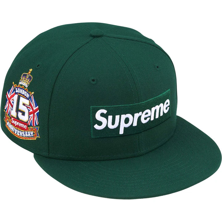 Supreme Shop Box Logo New Era 59Fifty Fitted Hat Green LONDON