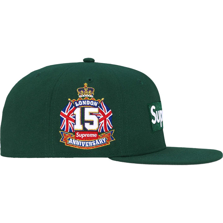 Supreme Shop Box Logo New Era 59Fifty Fitted Hat Green LONDON