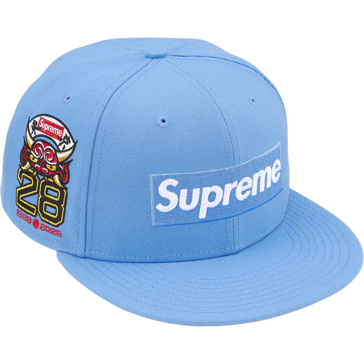 Supreme Shop Box Logo New Era 59Fifty Fitted Hat LIGHT BLUE - TOKYO