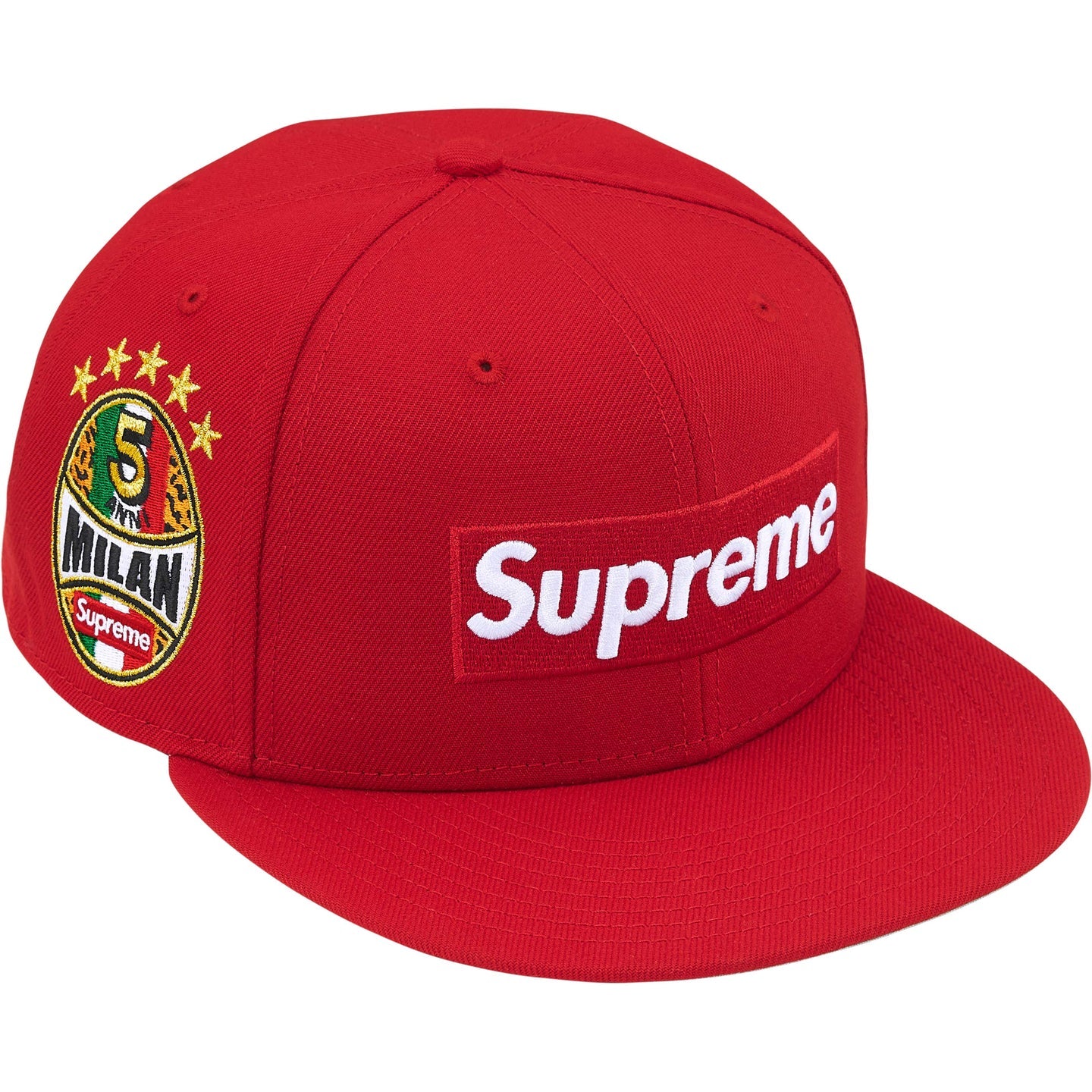 SUPREME Shop Box Logo New Era 59Fifty Fitted Hat RED - MILAN