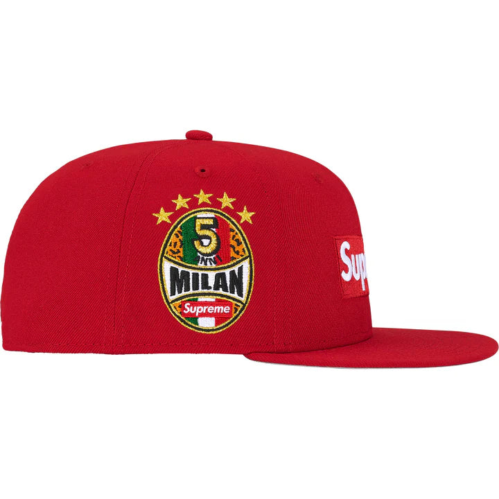 SUPREME Shop Box Logo New Era 59Fifty Fitted Hat RED - MILAN