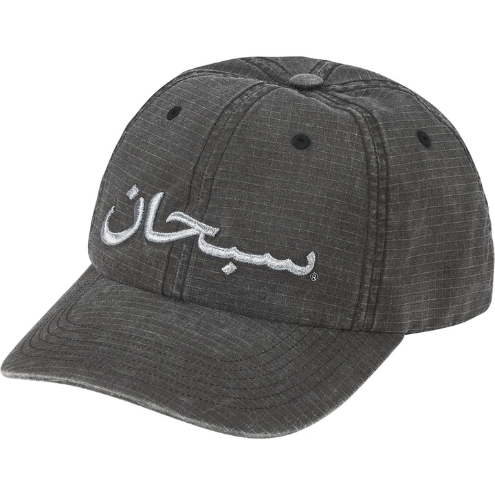ARABIC LOGO RIPSTOP 6-PANEL 'BLACK' SS26