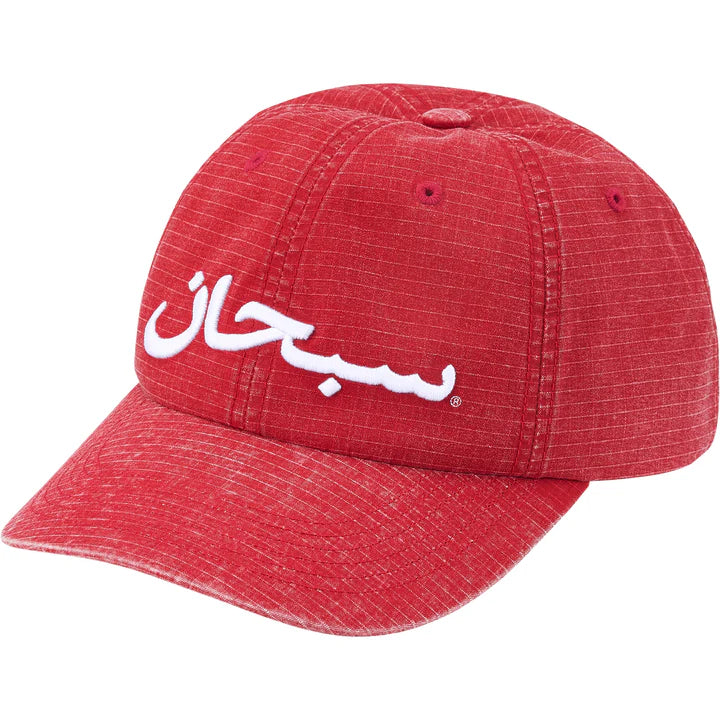 ARABIC LOGO RIPSTOP 6-PANEL 'RED' SS26